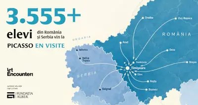 Peste 3.555 de elevi din România și Serbia vin la Picasso en visite