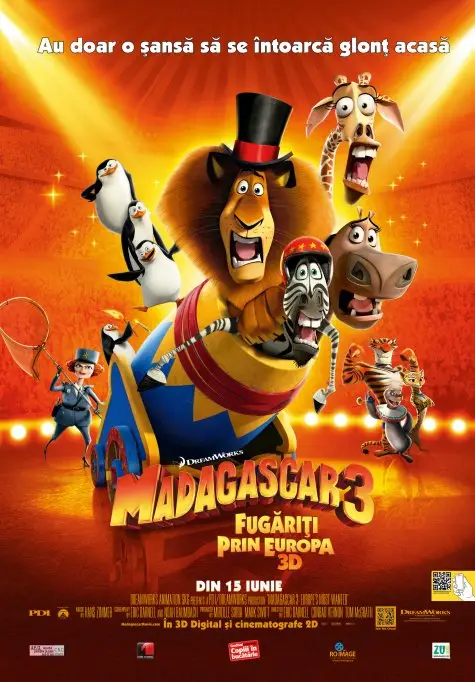 Madagascar 3 Fugariti prin Europa