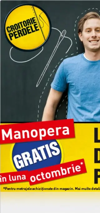 La Atelierul de croitorie perdele ai manopera gratuita toata luna Octombrie!