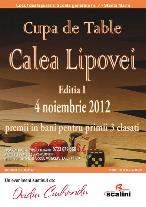 Cupa de Table Calea Lipovei