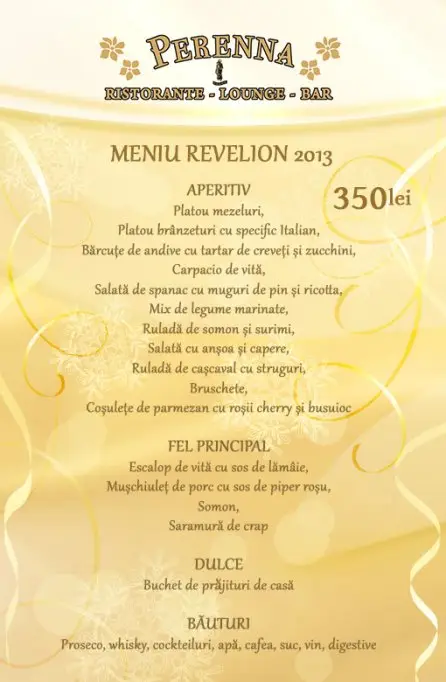 Oferta Revelion 2013 in Timisoara by Restaurant Perenna