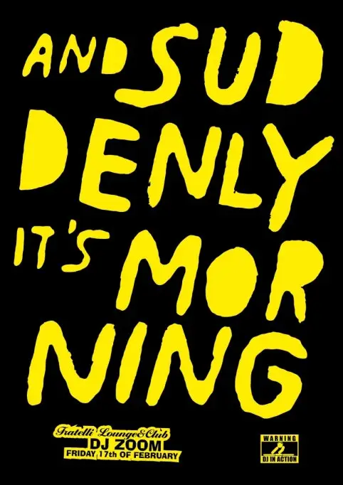 And suddenly…. it’s morning!