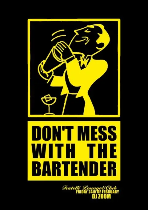 Don’t mess with a bartender!