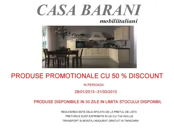 Oferta la mobila italiana in Timisoara