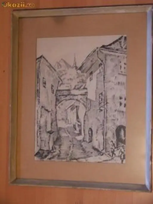 Vanzare Tablou '943-Sighisoara - Aurel Vasilescu (1883-1951)
