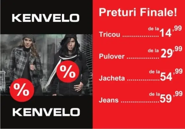 Preturi finale la KENVELO!