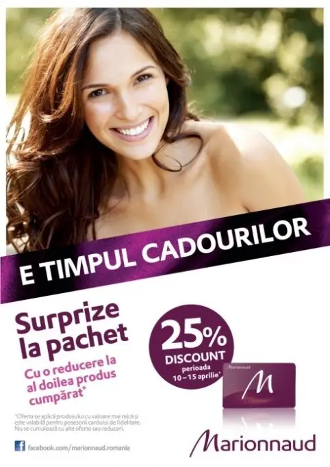Reduceri de 25% la MARIONNAUD!