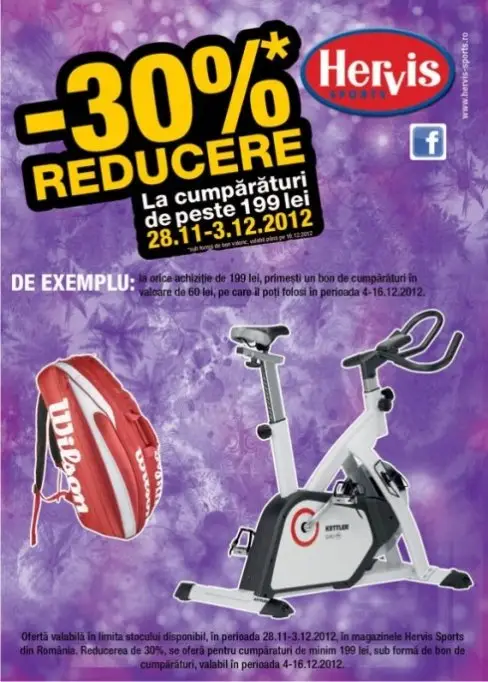 Reduceri de 30% la HERVIS SPORTS!