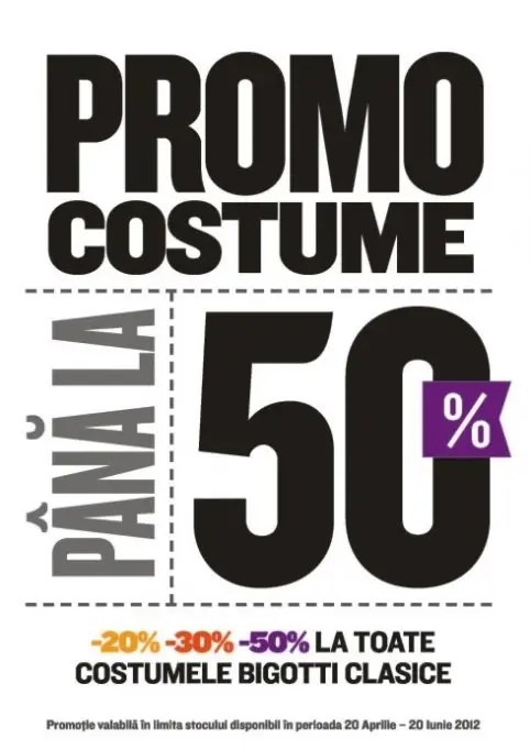 Reduceri de pana la 50% la BIGOTTI!