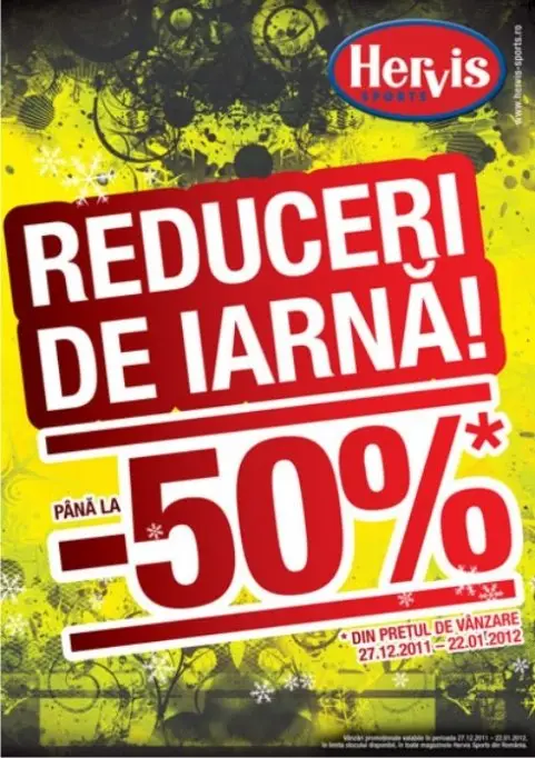 Reduceri de pana la 50% la HERVIS SPORTS!