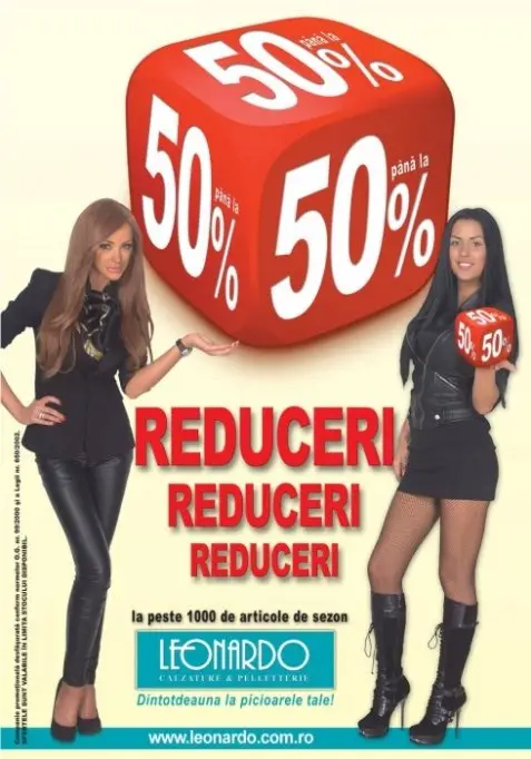 Reduceri de pana la 50% la LEONARDO!