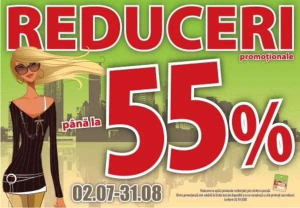 Reduceri de pana la 55% la BENVENUTI!
