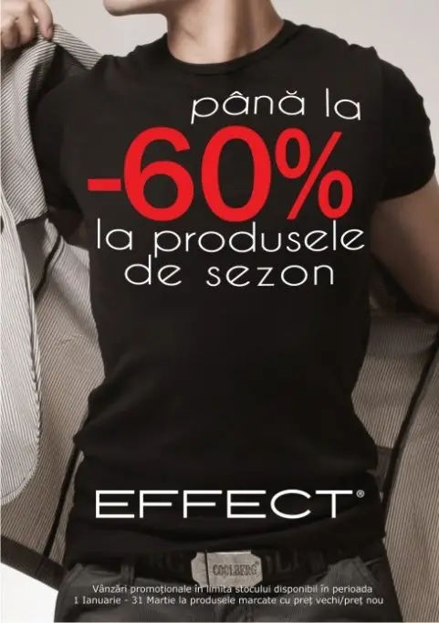 Reduceri de pana la 60% la EFFECT!