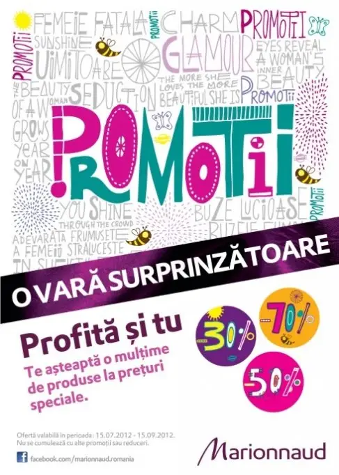 Reduceri de pana la 70% la MARIONNAUD!