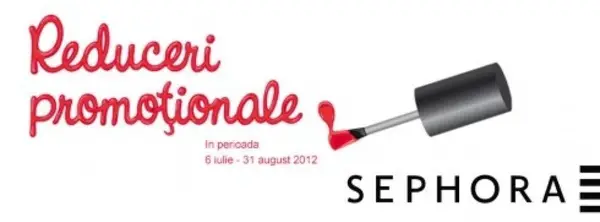Reduceri promotionale la SEPHORA!