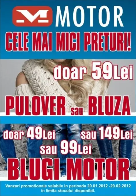 Vanzari promotionale la MOTOR JEANS!