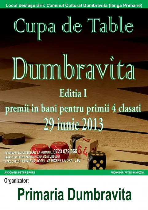 Cupa de Table Dumbravita