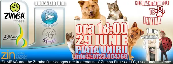 Fitness party in Piata Unirii