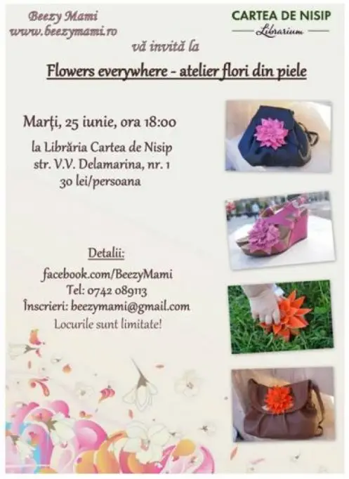 Atelier flori din piele