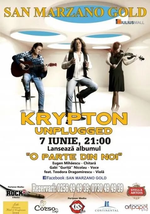 SAN MARZANO GOLD: LANSARE ALBUM KRYPTON