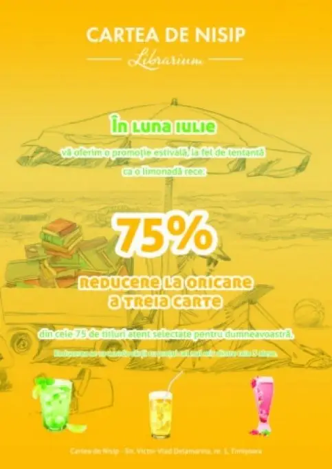 Promotie de vara la libraria Cartea de Nisip