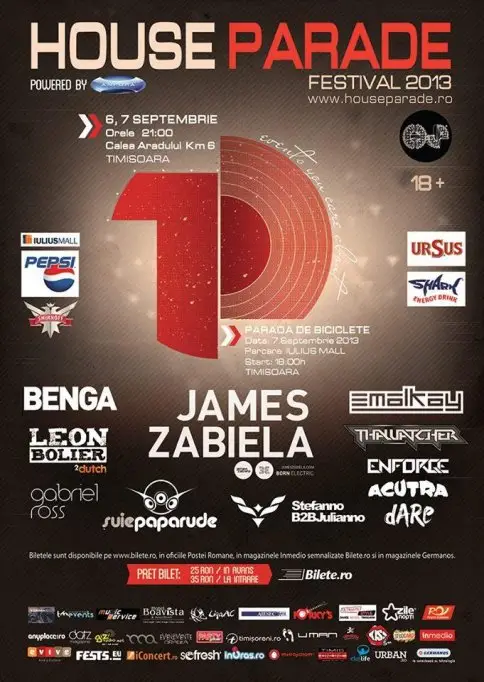 James Zabiela, Benga, Emalkay, Leon Bolier si SuiePaparude