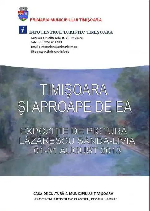 Expozitie de pictura "Timisoara si aproape de ea" Sanda-Livia Lazarescu