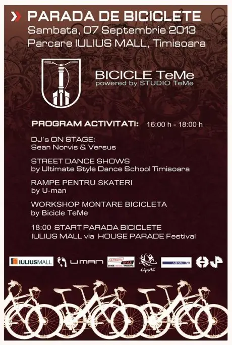 Parada de Biciclete cu ocazia House Parade Festival 2013