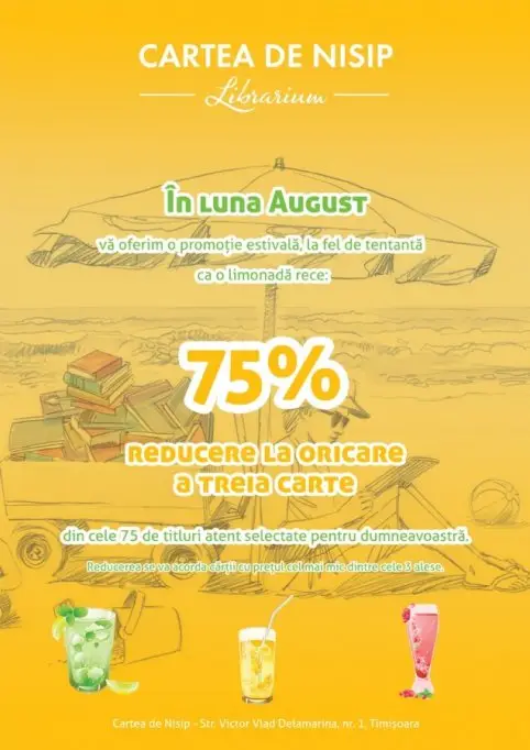 Cartea de nisip: 75% reducere la a treia carte cumparata!