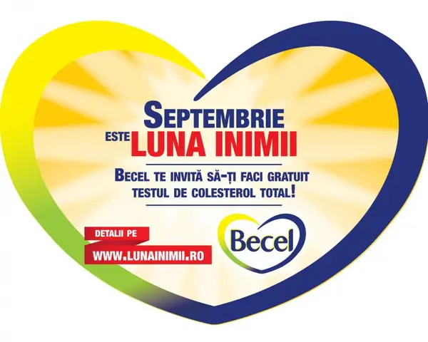 In luna septembrie, Becel te invita sa-ti testezi gratuit nivelul colesterolului