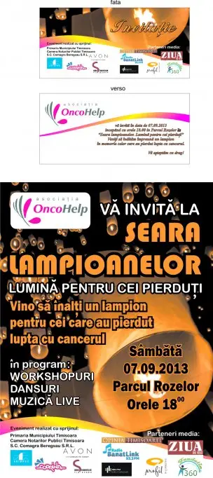 Seara lampioanelor – lumina pentru cei pierduti