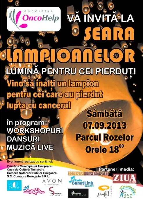 Seara Lampioanelor. Lumina pentru cei pierduti.