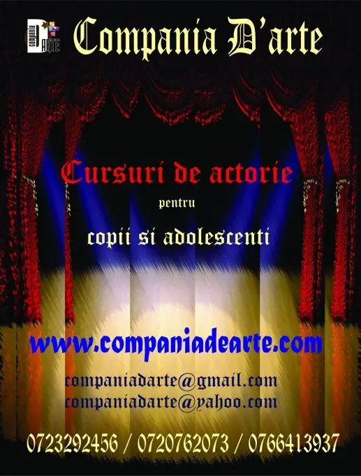 Cursuri de actorie pentru copii si adolescenti