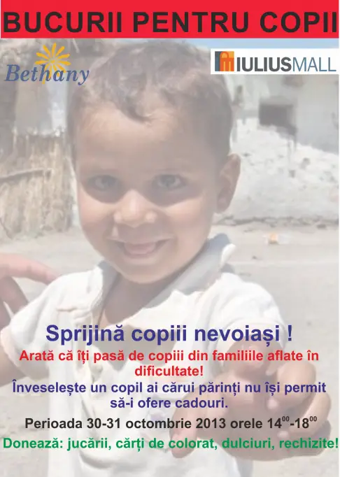 Poti dona jucarii pentru copii cu dificultati materiale!