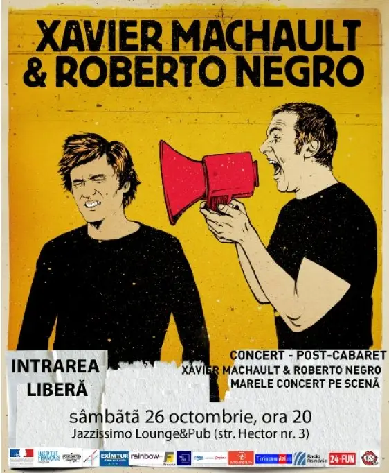 Concert Post Cabaret Xavier Machault & Roberto Negro