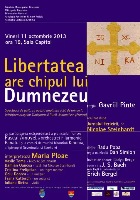 Libertatea are chipul lui Dumnezeu