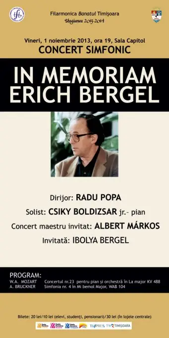 Concert simfonic in memoriam Erich Bergel