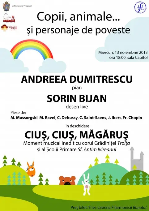 Copii, animale si personaje de poveste
