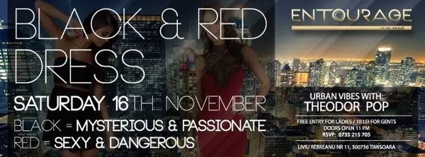 Black & Red Party Dress