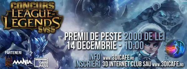 Turneu League of Legends 5vs5 - Timisoara