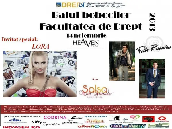 Balul Bobocilor Facultatea de Drept