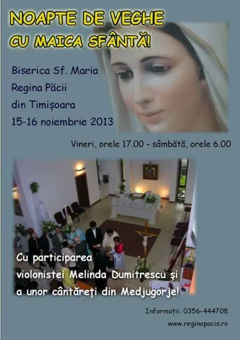 Noapte de veghe cu Maica Sfanta