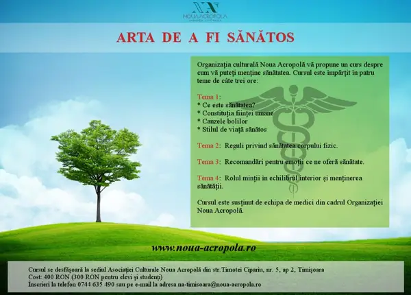 Arta de a fii sanatos