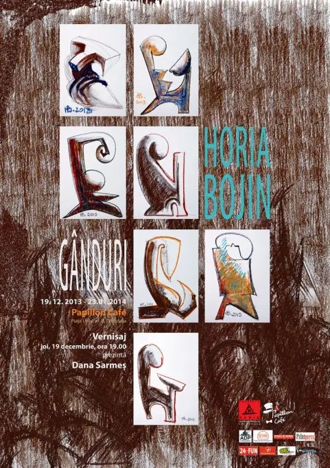Horia Bojin @ Expozitia “Ganduri” la Papillon Cafe