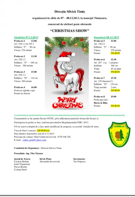 Christmas Show – la Manej Timisoara