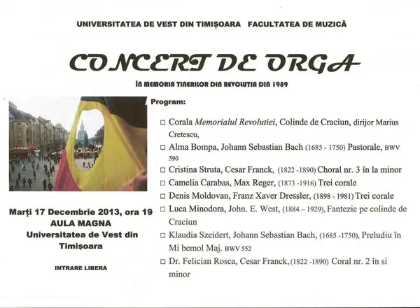 Spectacol dramatic simfonic: Recviem in Memoriam dedicat victimelor comunismului