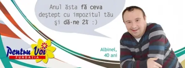 Multumim pentru ca ati directionat 2% Fundatiei „Pentru Voi”!