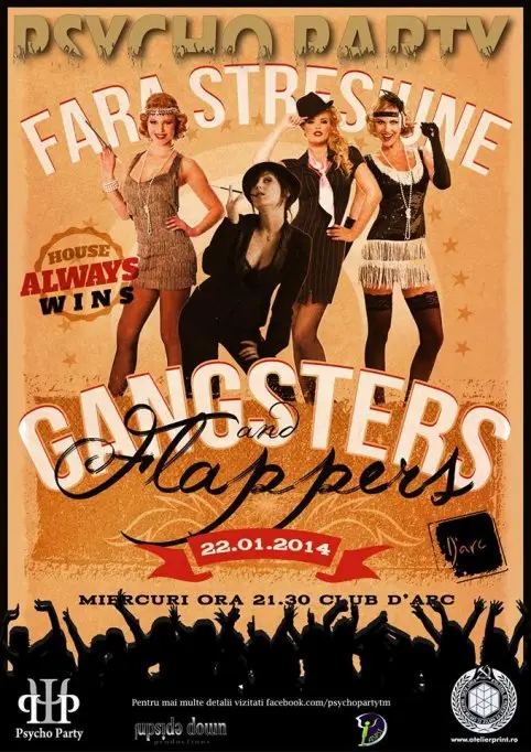 PsychoParty - Gangsters and Flappers party - Fara Stresiune
