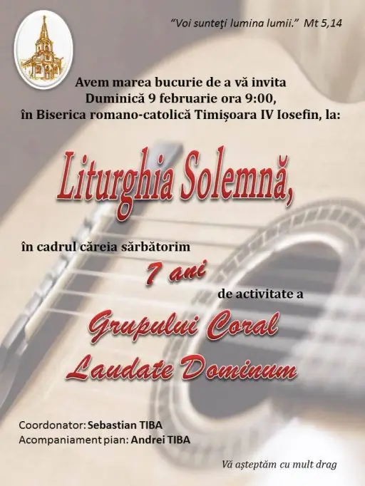 Grupul Coral Laudate Dominum implineste 7 ani