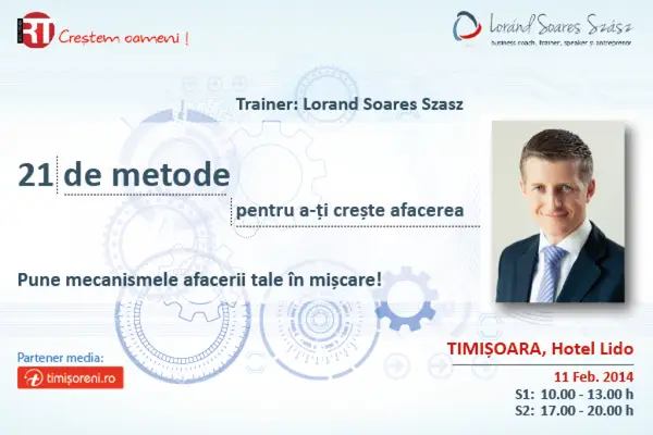 Seminarul Gratuit "21 de Metode pentru a Creste Afacerea Ta"